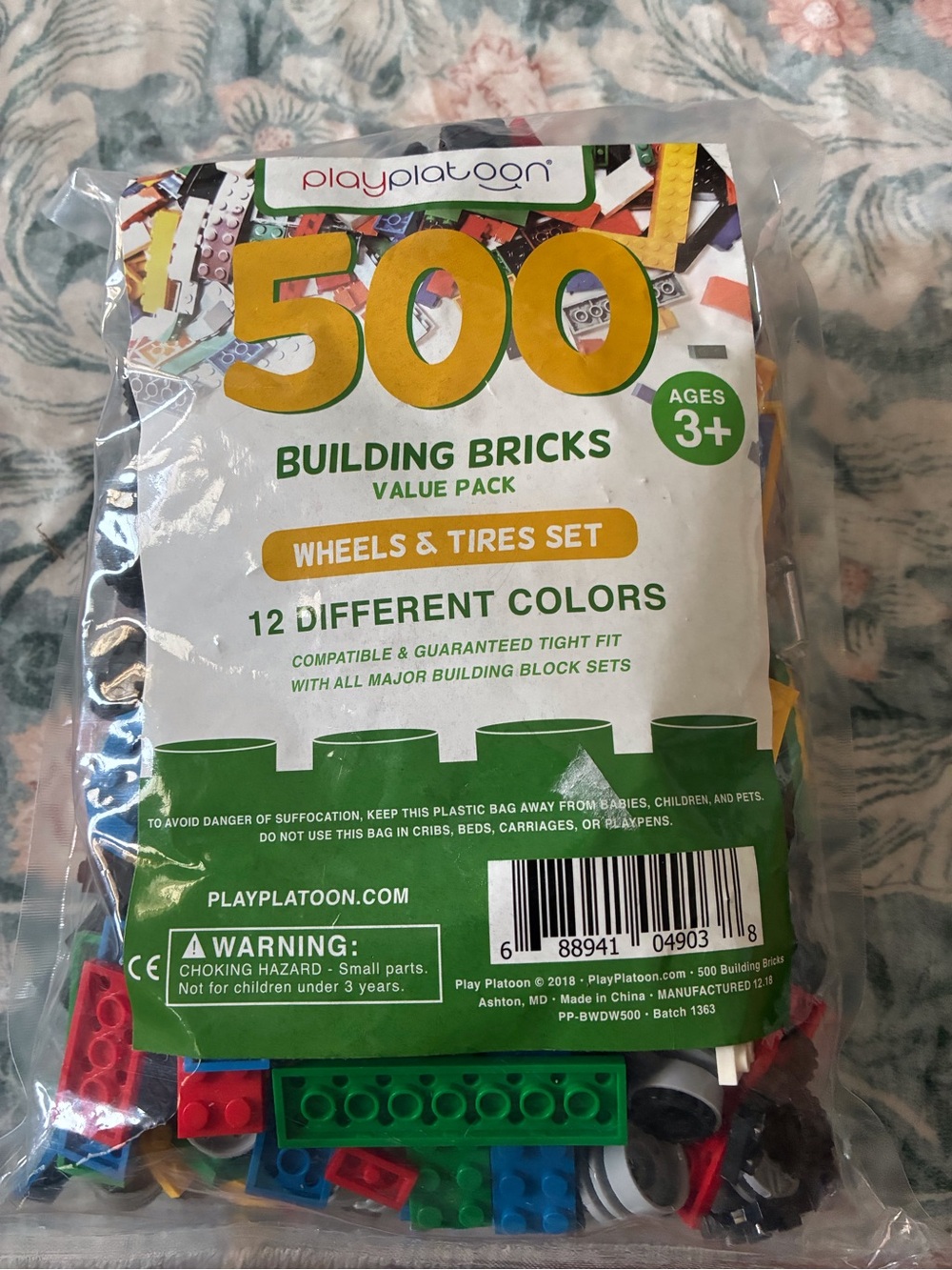 500-Piece Building Bricks Value Pack - Multicolor